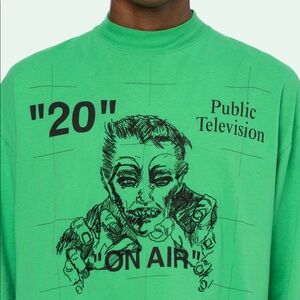 Off white public television long sleeves tshirt